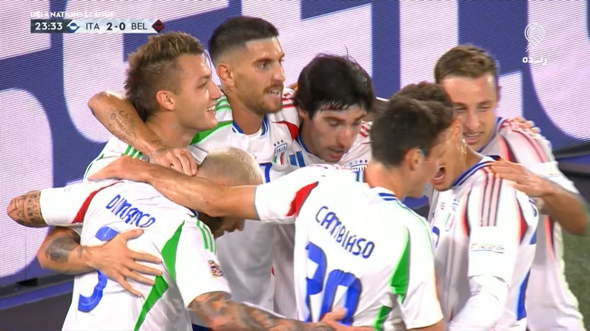 گل دوم ایتالیا به بلژیک (متئو رتگی)