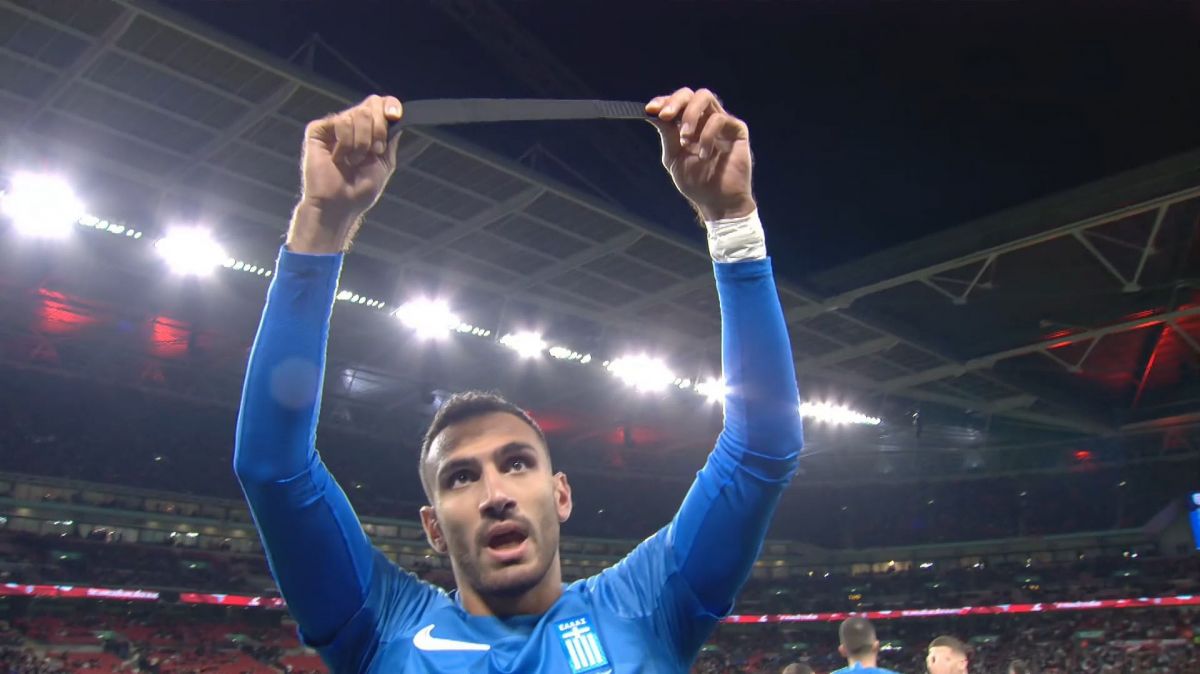 گل اول یونان به انگلیس (ونجلیس پاولیدیس)