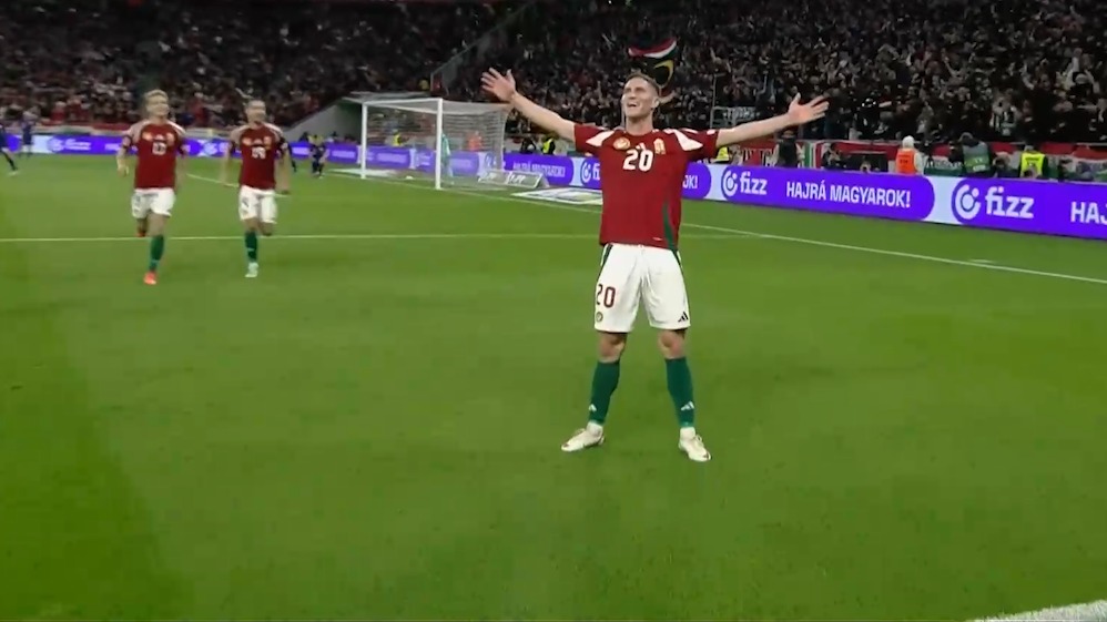 گل اول مجارستان به هلند (رولند زالای)