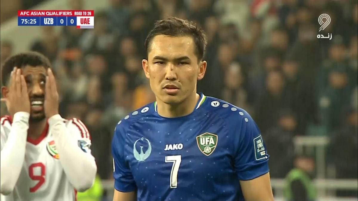 گل اول ازبکستان به امارات (اتابک شکوروف)