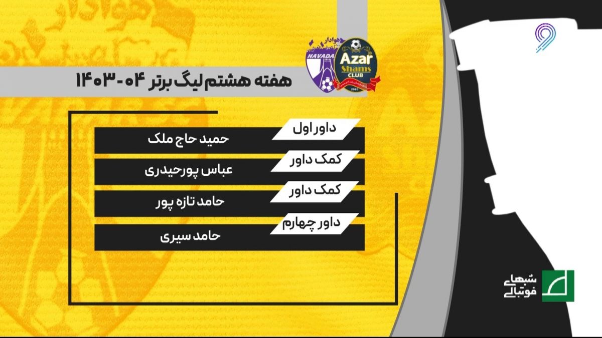 شبهای فوتبالی/ کارشناسی داوری بازی شمس آذر و هوادار