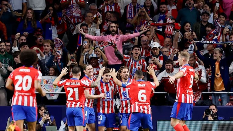 گل اول اتلتیکو مادرید به لیل (خولیان آلوارز)