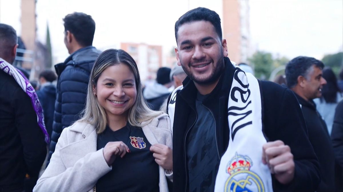 تصاویر جذاب از تماشاگران حاضر در اطراف ورزشگاه سانتیاگو برنابئو