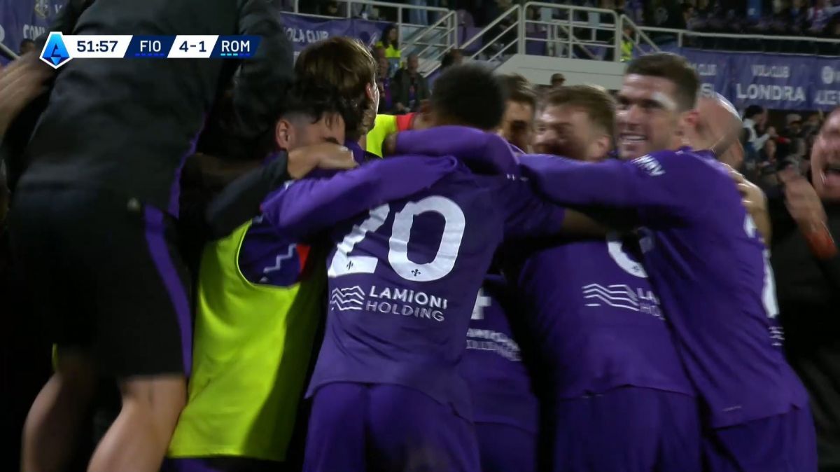 گل چهارم فیورنتینا به رم (ادواردو بووه)