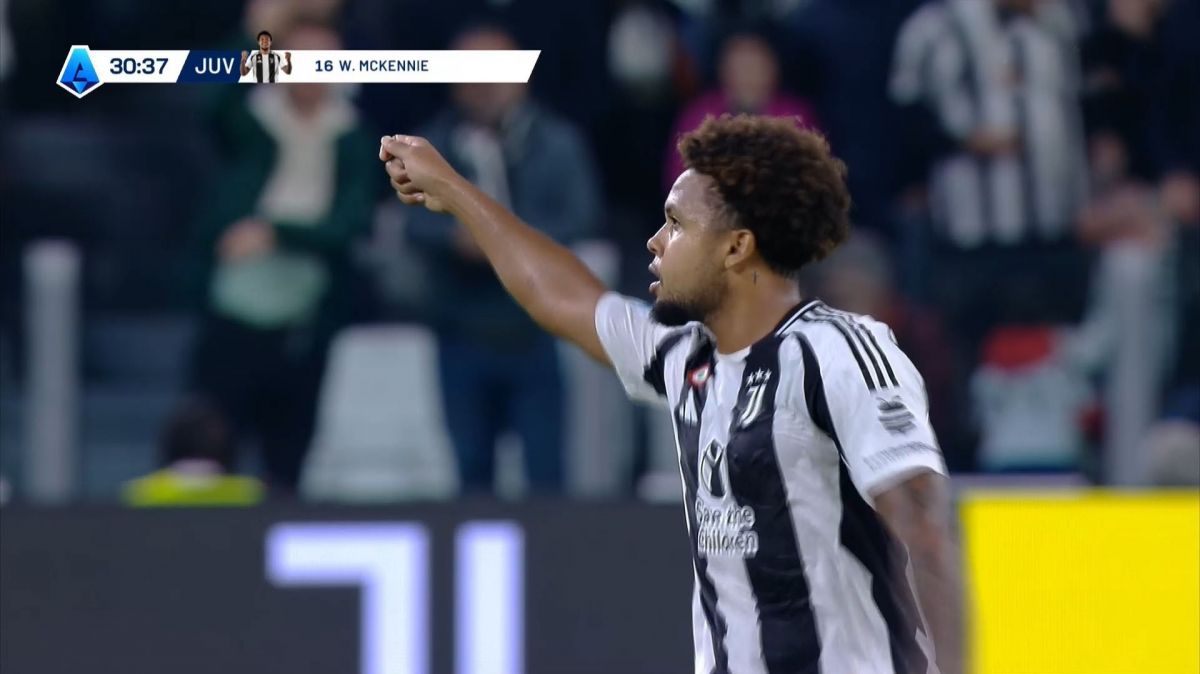 گل اول یوونتوس به پارما (وستون مک کنی)