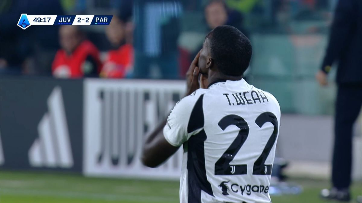 گل دوم یوونتوس به پارما (تیموتی وه آ)