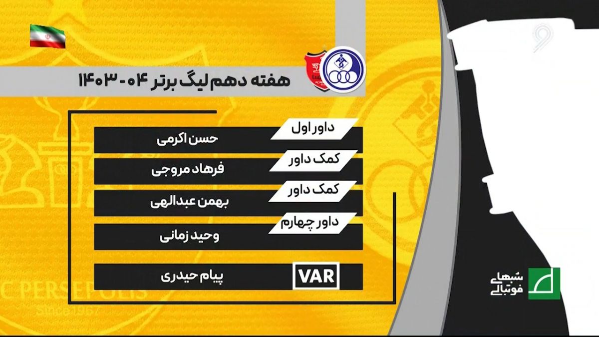 شبهای فوتبالی/ کارشناسی داوری استقلال خوزستان - پرسپولیس