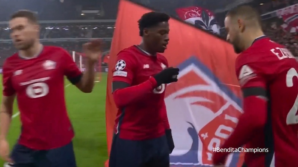 گل اول لیل به یوونتوس (جاناتان دیوید)