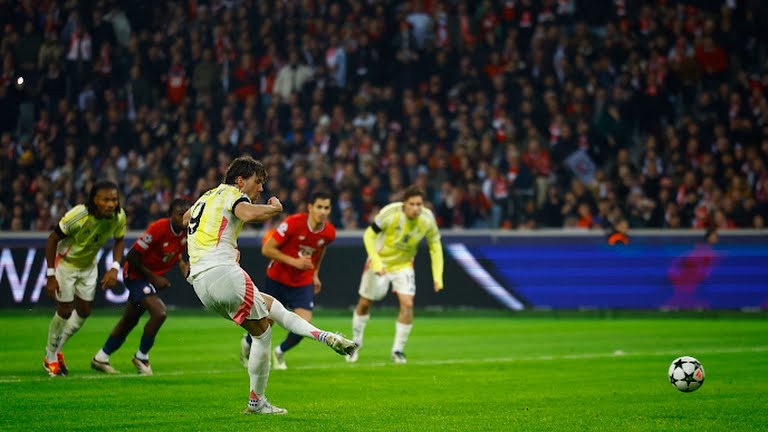 گل اول یوونتوس به لیل (ولاهوویچ)