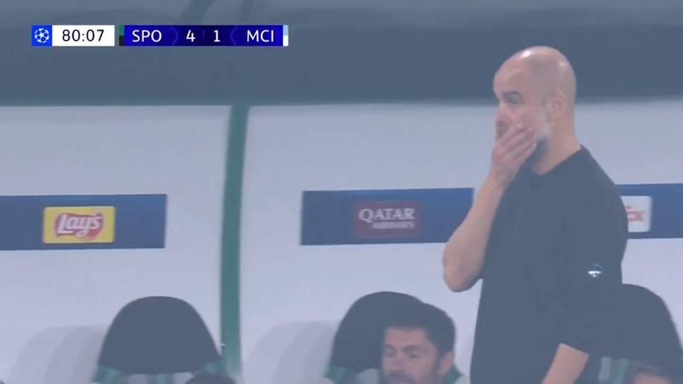 گل چهارم اسپورتینگ به منچسترسیتی (هت‌تریک گیوکرش)