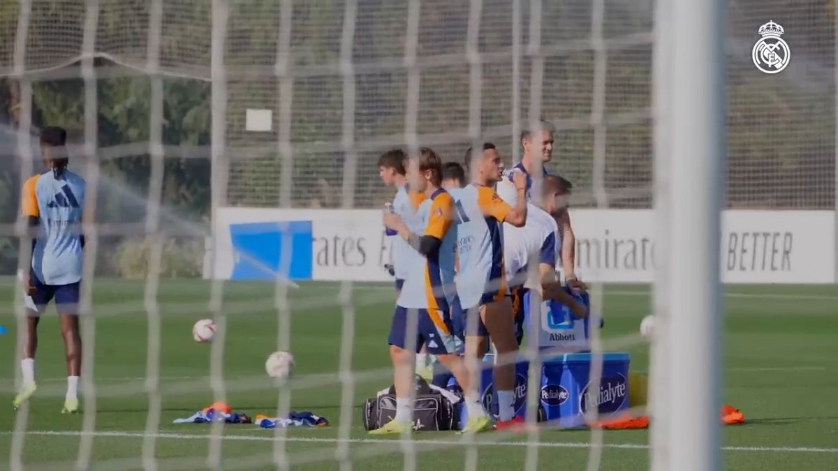 تمرینات آماده سازی ستارههای رئال مادرید برای دیدار با اوساسونا