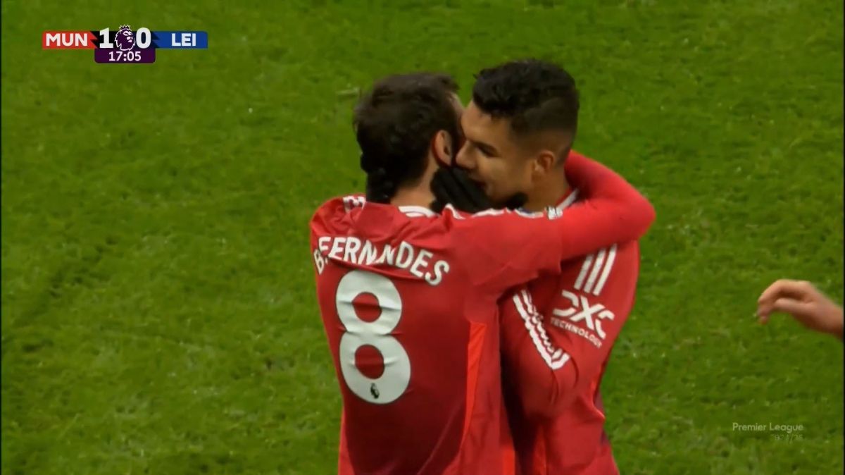 گل اول منچستریونایتد به لسترسیتی (گل زیبای برونو فرناندز)