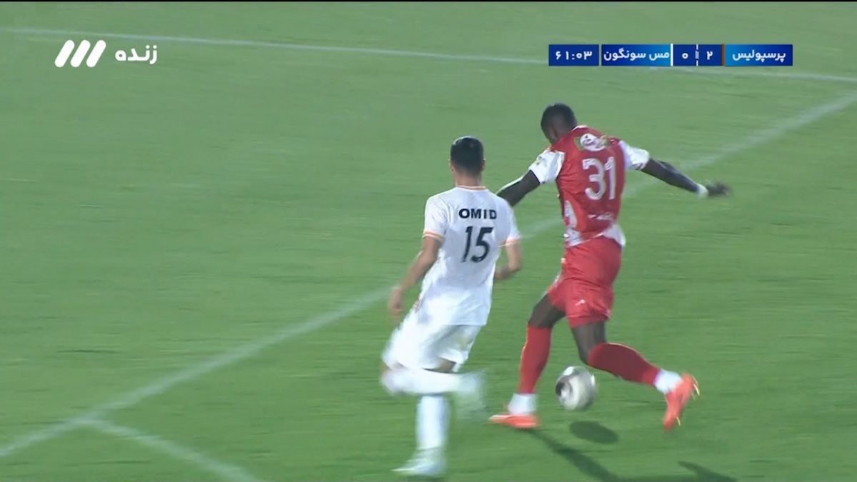 گل دوم پرسپولیس به مس سونگون (لوکاس ژائو)