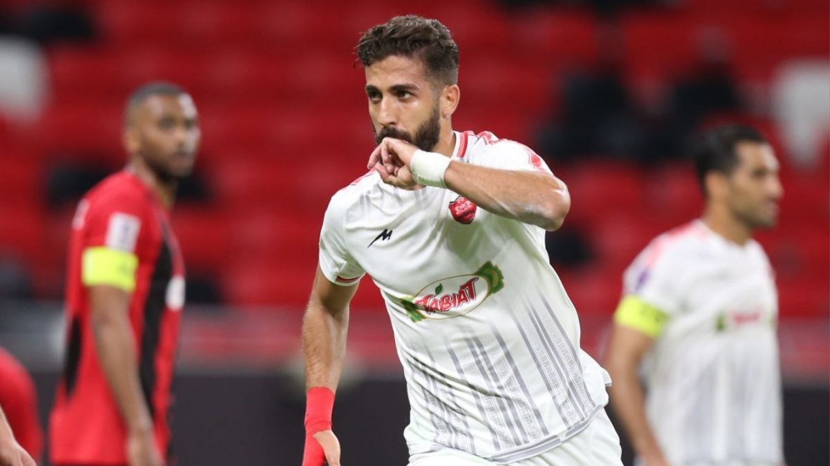 گل اول پرسپولیس به الریان (فرشاد فرجی)