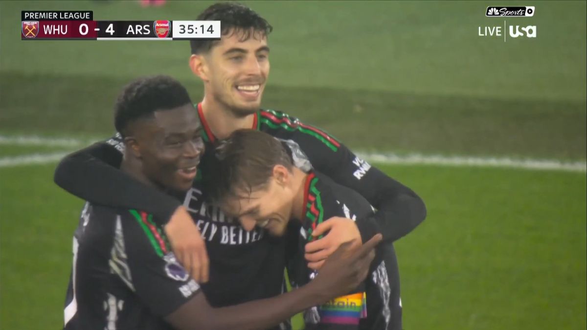 گل چهارم آرسنال به وستهام (کای هاورتز)