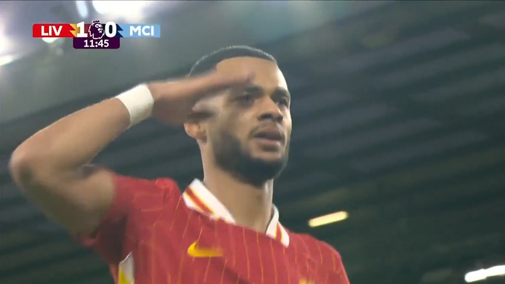 گل اول لیورپول به منچسترسیتی (کودی گاکپو)