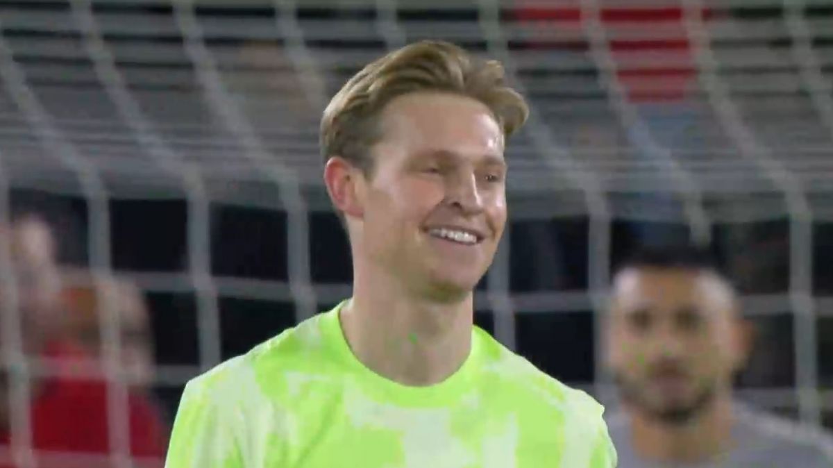 گل چهارم بارسلونا به مایورکا (دی یونگ)