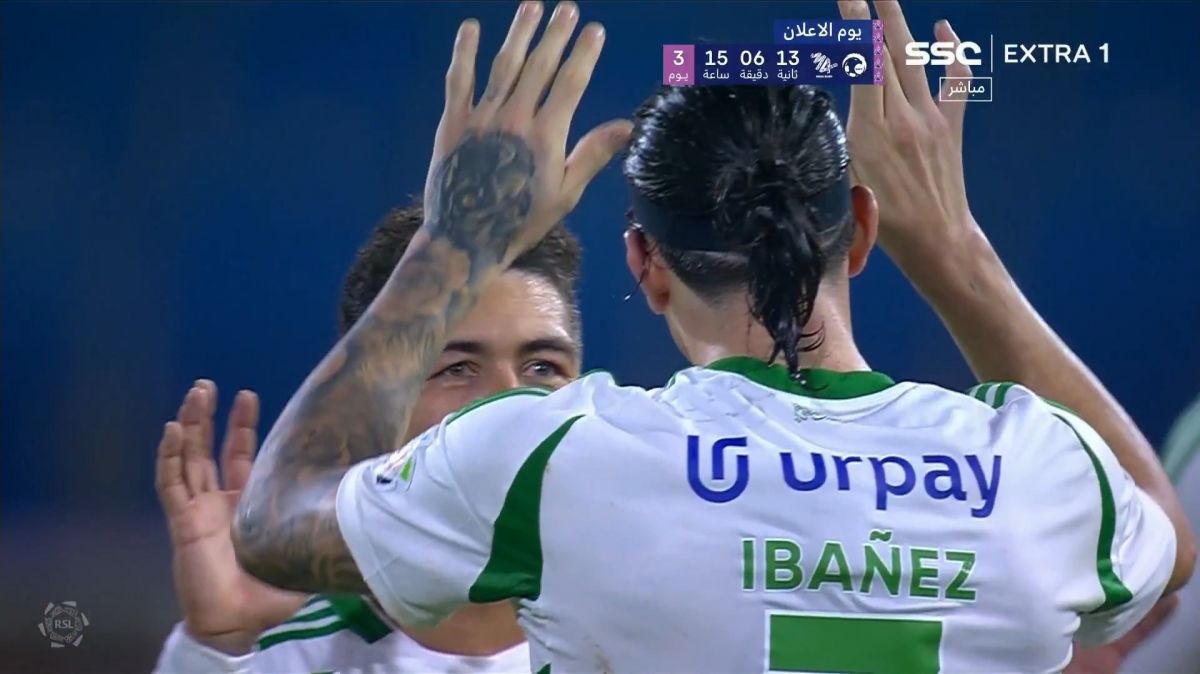 گل اول الاهلی عربستان به التعاون عربستان (راجر ایبانیز)