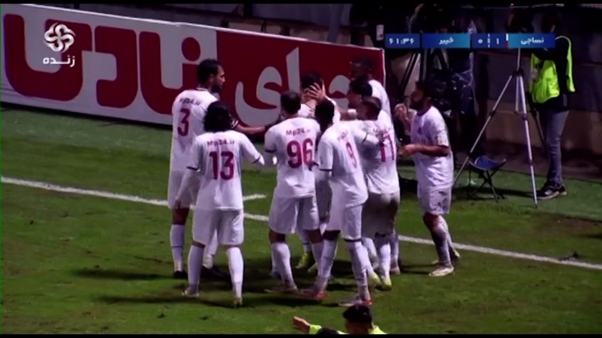 گل مردود نساجی مقابل خیبر