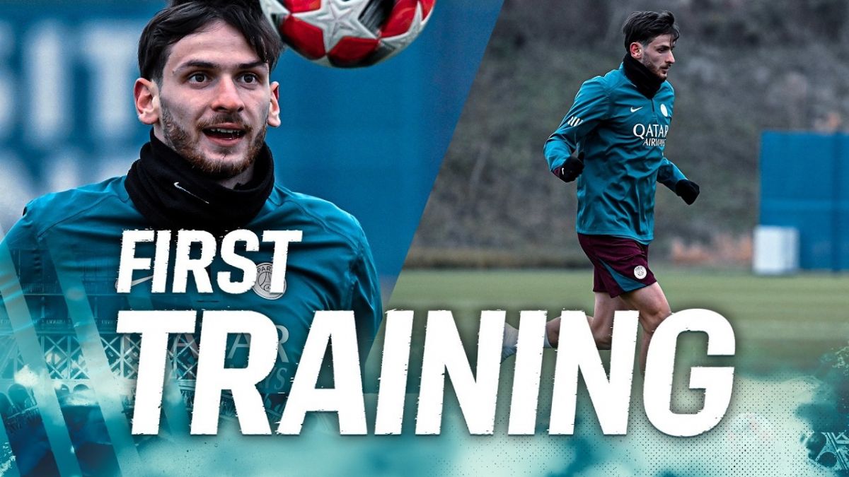 اولین روز حضور کواراتسخلیا در تمرینات پاری سن ژرمن