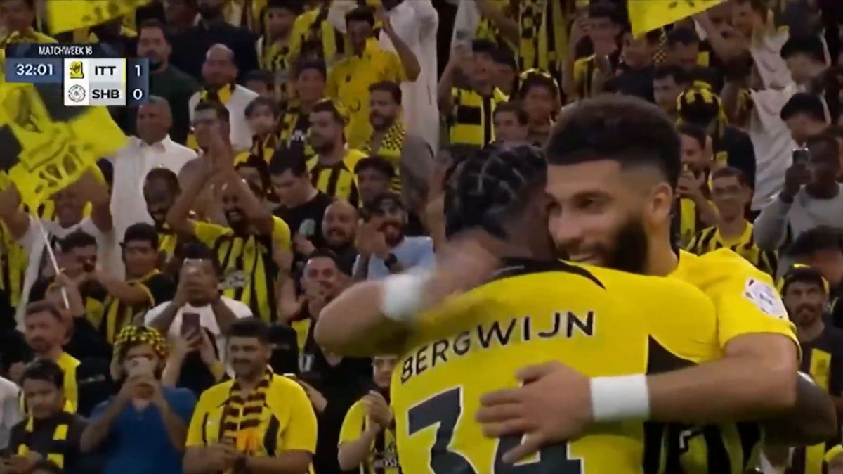 گل اول الاتحاد به الشباب (عبدالرحمن العبود)