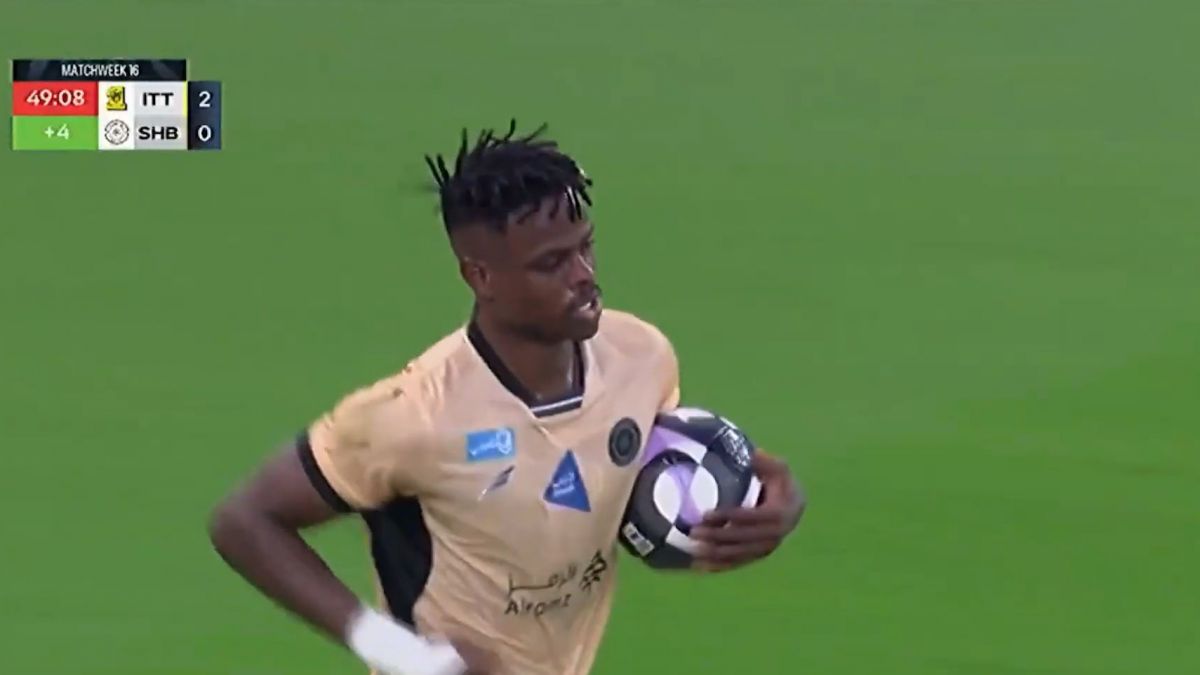 گل اول الشباب به الاتحاد (هارون کامارا)