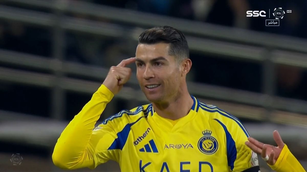 گل اول النصر به الرائد (کریستیانو رونالدو)