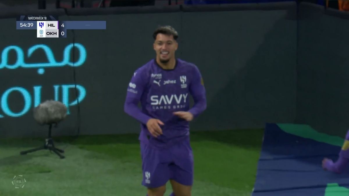 گل چهارم الهلال به الاخدود (دبل مارکوس لئوناردو)
