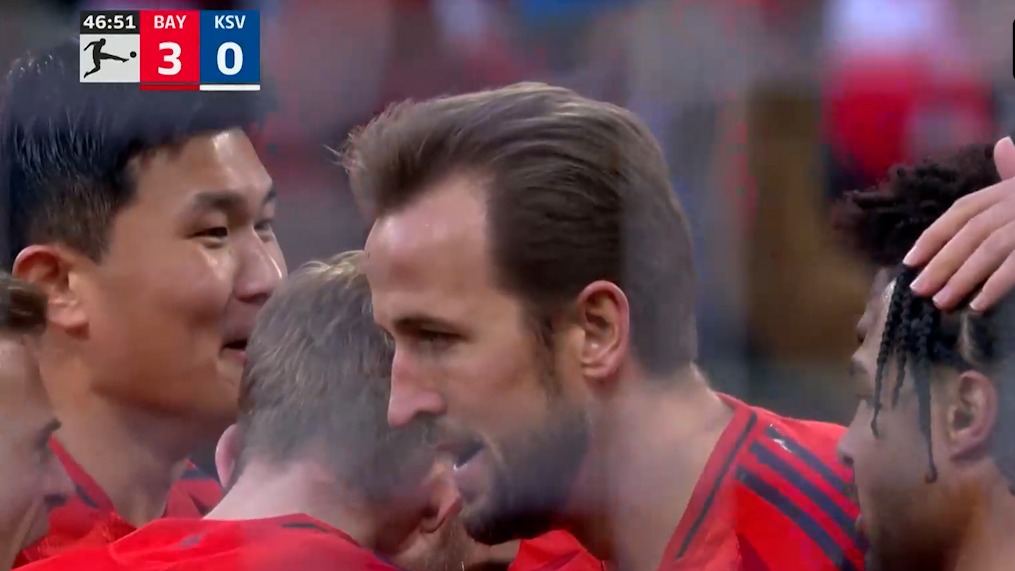 گل سوم بایرن مونیخ به هولشتاین کیل (دبل هری کین)