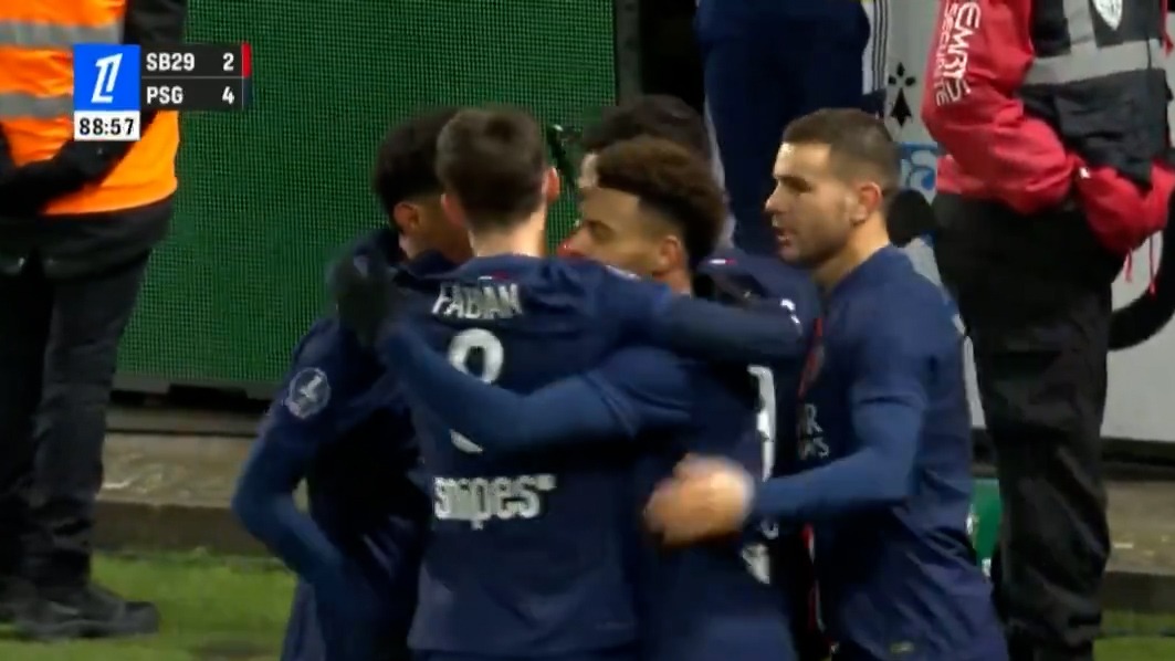 گل پنجم پاری سن ژرمن به برست (دبل راموس)