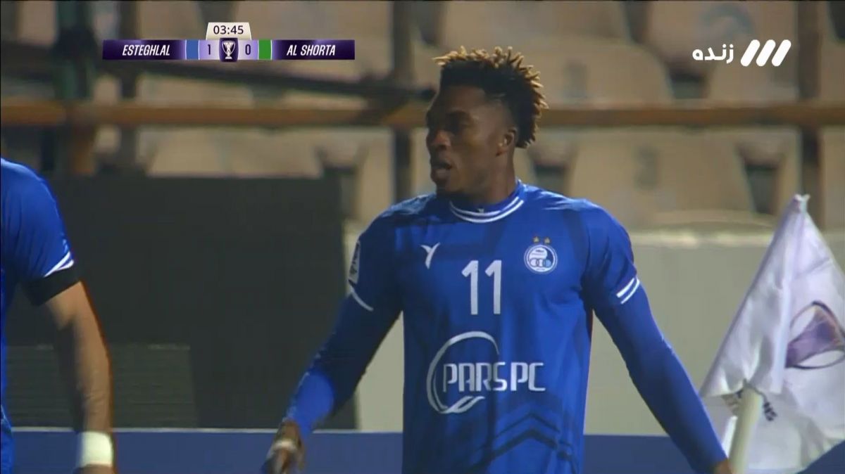 گل اول استقلال به الشرطه (جوئل کوجو)