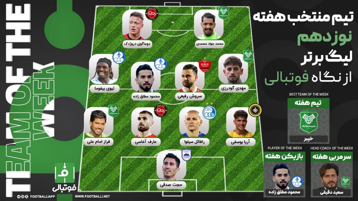 تیم منتخب هفته نوزدهم؛ انتخابهای سخت!