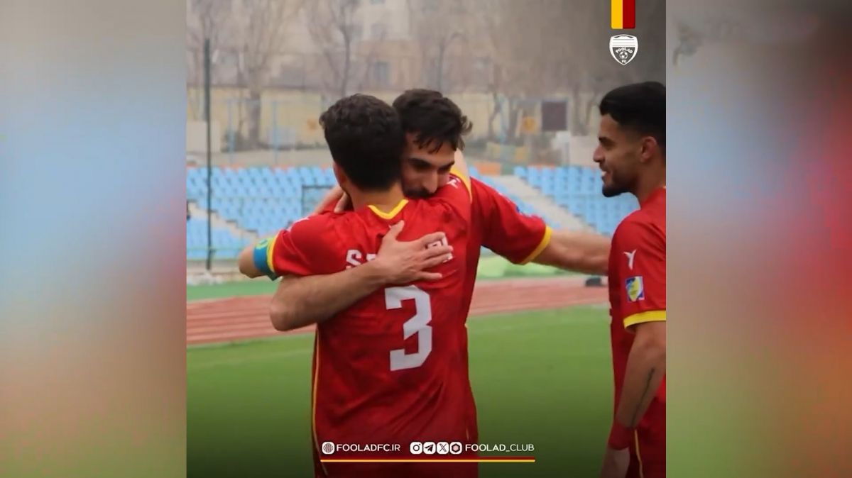 گل دوم فولاد به پیکان (دبل محمدرضا سلیمانی)