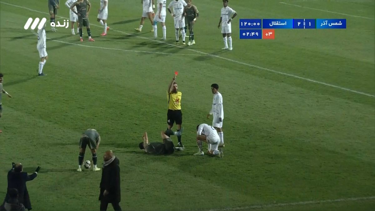 اخراج کوشکی و حردانی در دقایق پایانی بازی مقابل شمس آذر