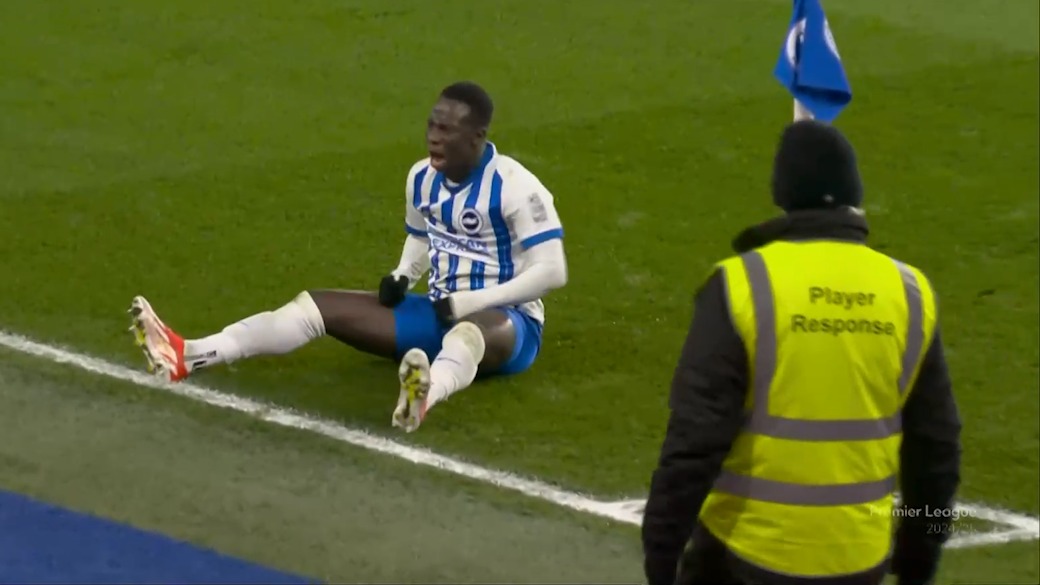 گل سوم برایتون به چلسی (دبل یانکوبا مینته)