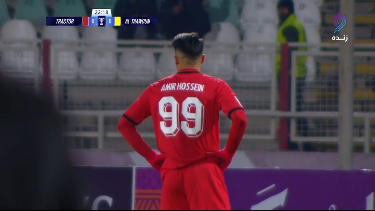 شوت تماشایی حسینزاده و واکنش گلر التعاون