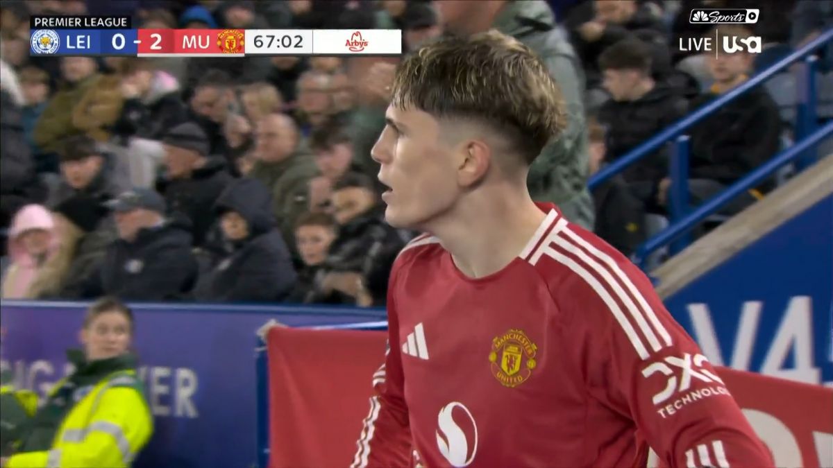 گل دوم منچستر یونایتد به لسترسیتی (گارناچو)