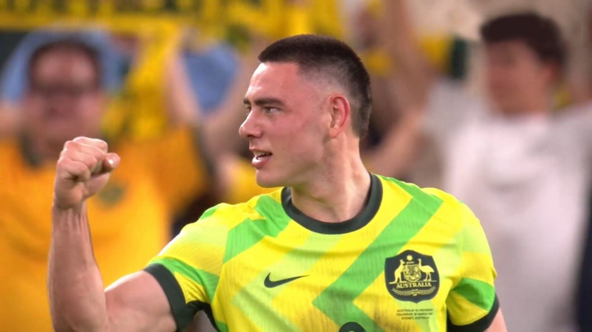 گل چهارم استرالیا به اندونزی (میلر)