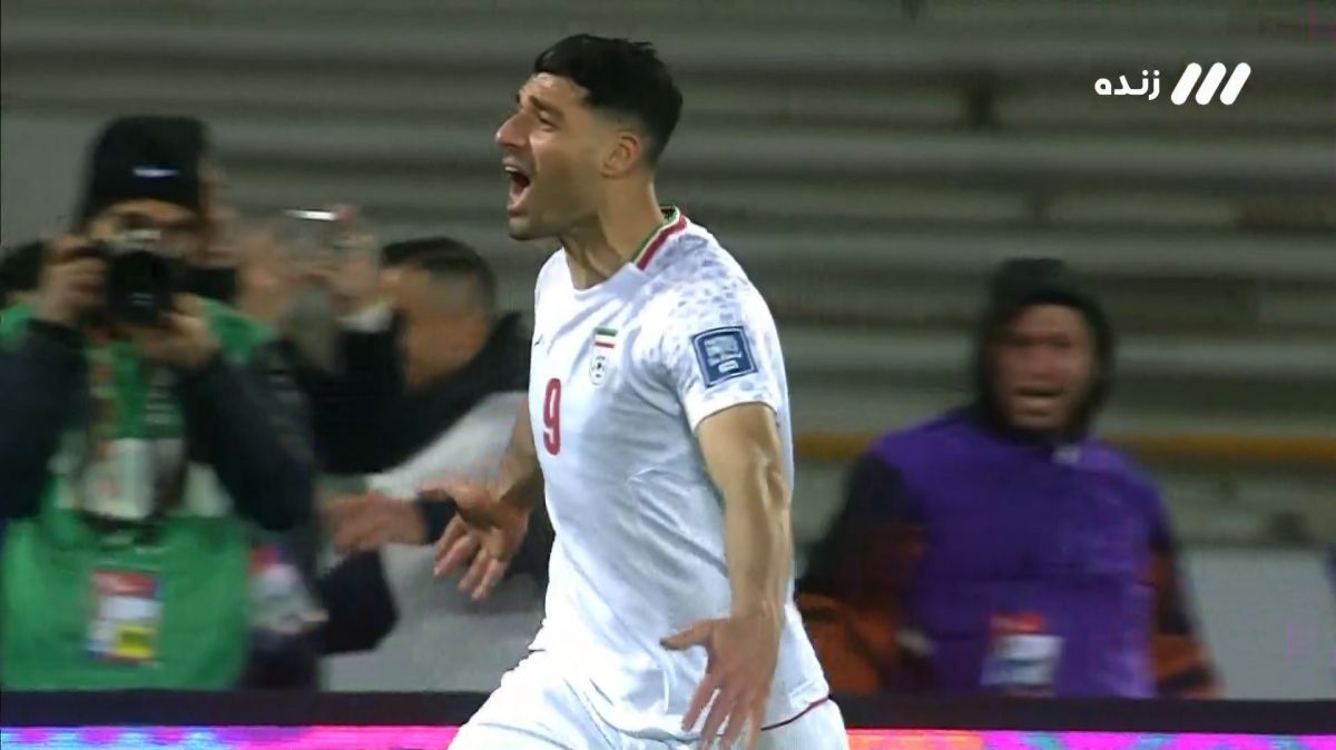 گل دوم ایران به ازبکستان (دبل مهدی طارمی)