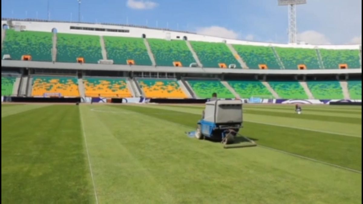 ورزشگاه آزادی قبل و بعد از بازی تیم‌های ایران و ازبکستان