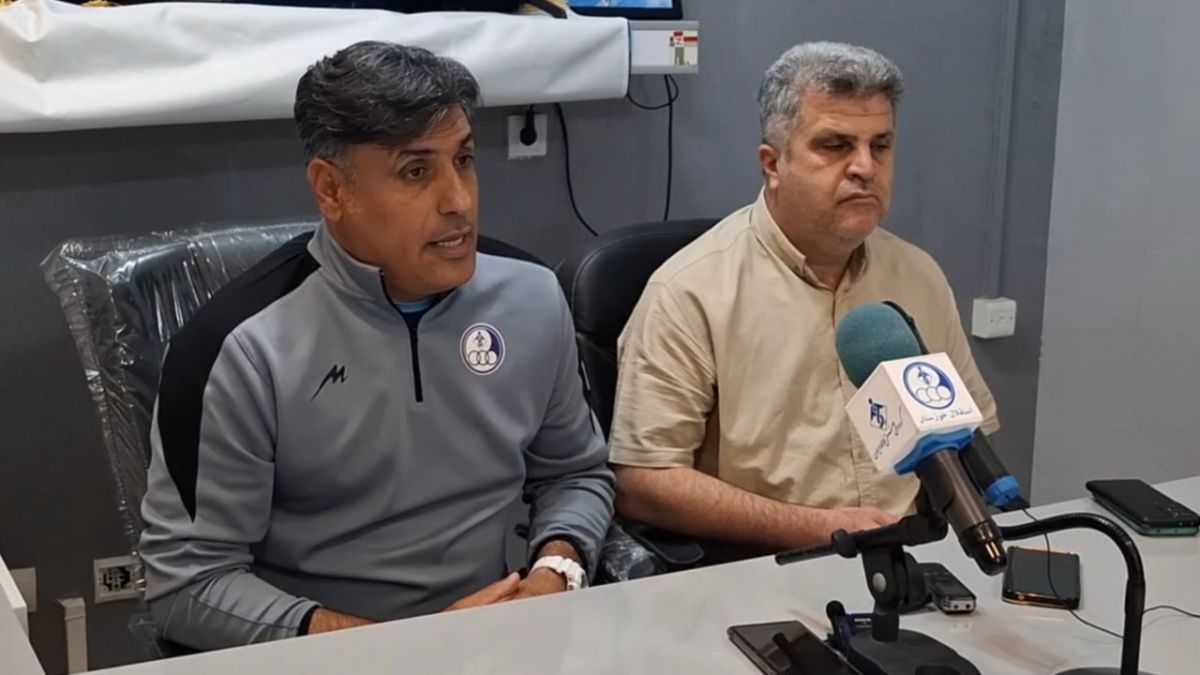 کنفرانس خبری خلیفه اصل سرمربی استقلال خوزستان