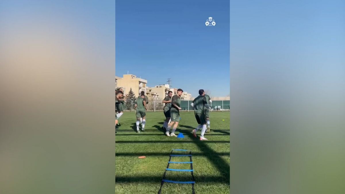 تمرینات بازیکنان ذوب آهن پیش از دیدار با گل گهر