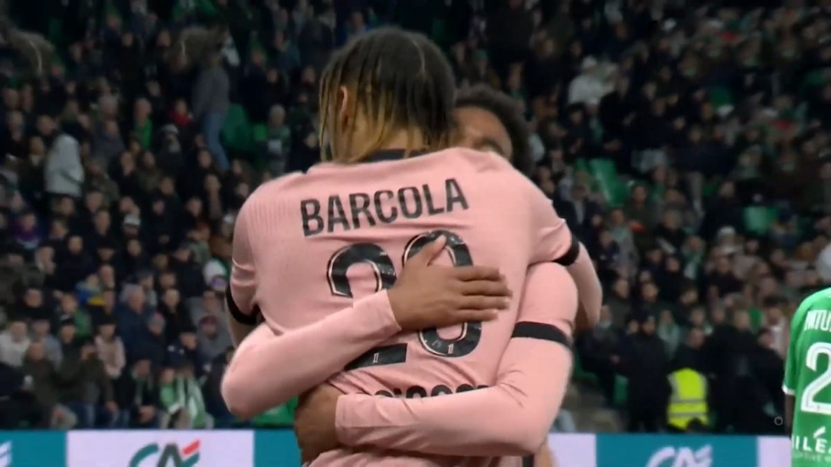 گل ششم پاری سن ژرمن به سن اتین (ابراهیم ام بایه)