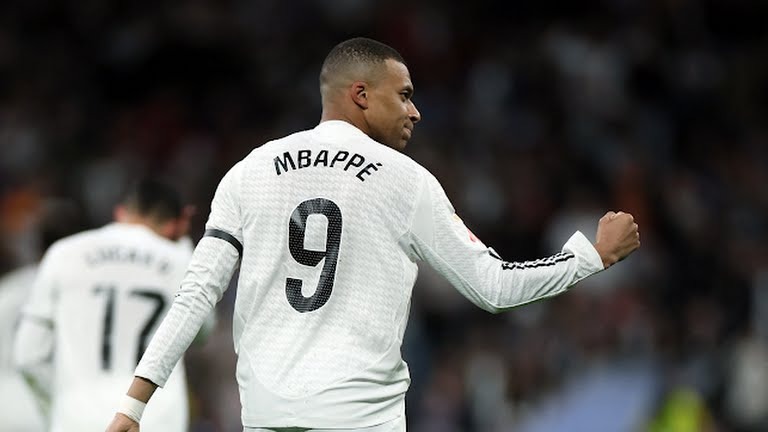 گل اول رئال مادرید به لگانس (پنالتی چیپ امباپه)