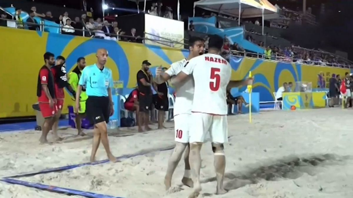 گل چهارم ساحلی ایران به عمان (سید علی ناظم)