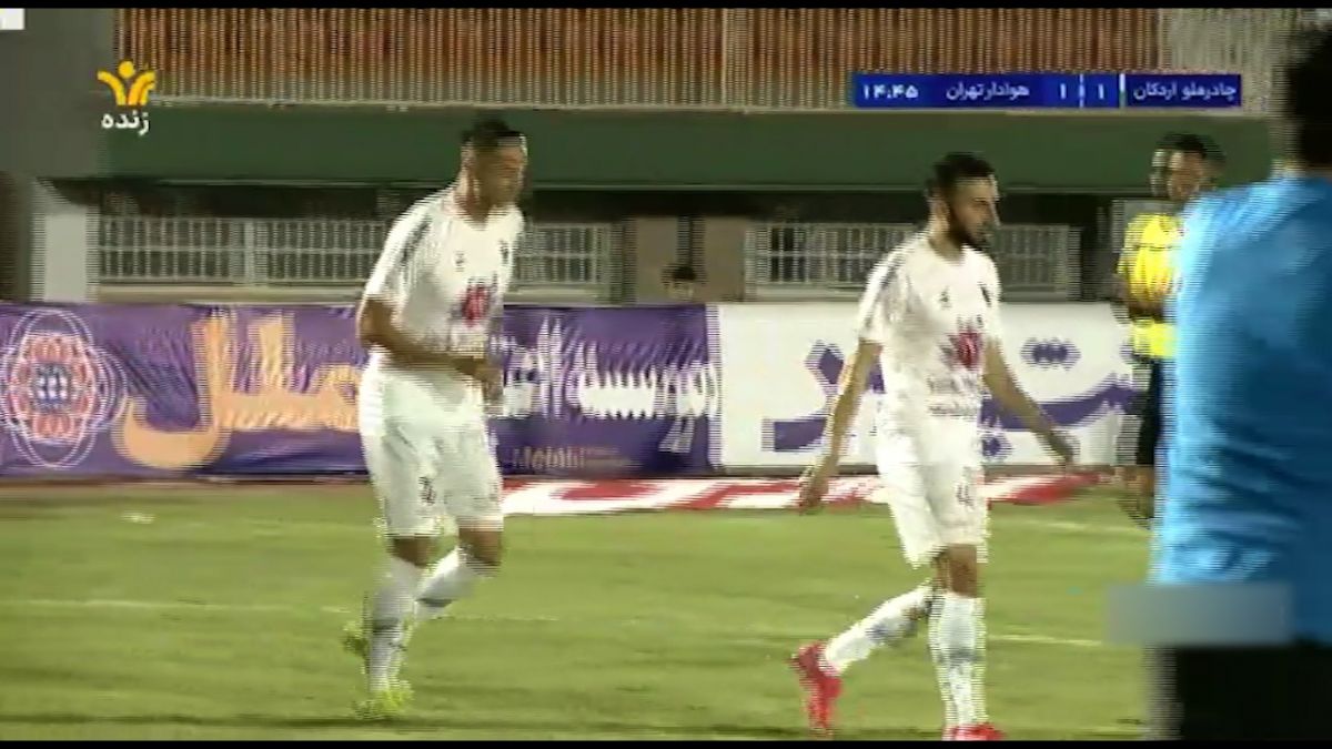 گل اول هوادار به چادرملو (داریوش شجاعیان)