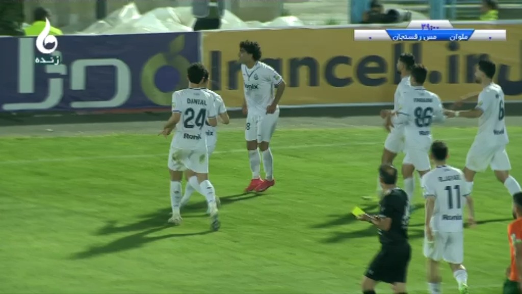 گل اول ملوان به مس رفسنجان (قائم اسلامی خواه)