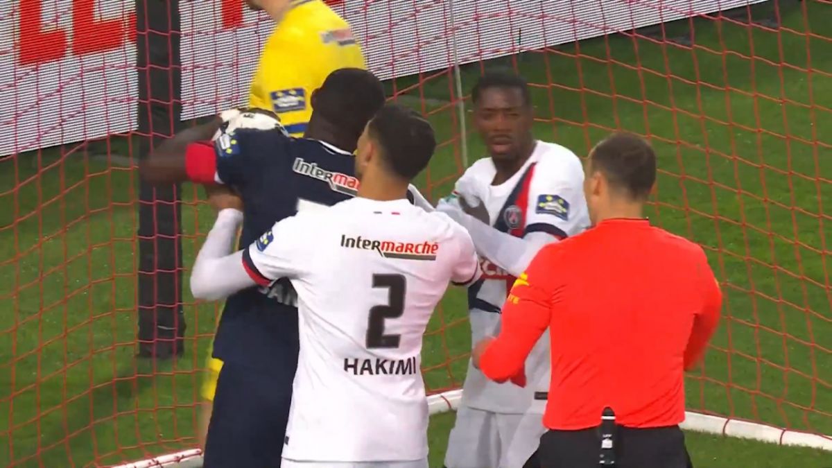 گل اول پاری سن ژرمن به دانکرک (عثمان دمبله)