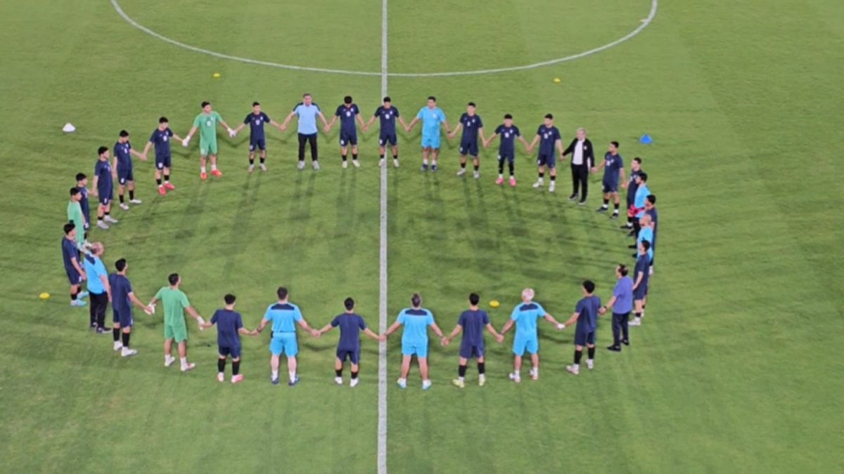 تمرینات تیم ملی نوجوانان پیش از آغاز رقابتهای قهرمانی آسیا