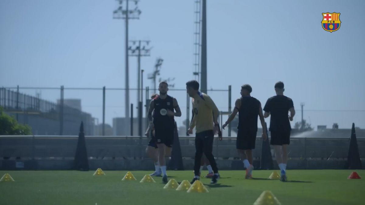 پیش بازی و تمرینات بارسلونا برای جدال با اتلتیکو مادرید در کوپا